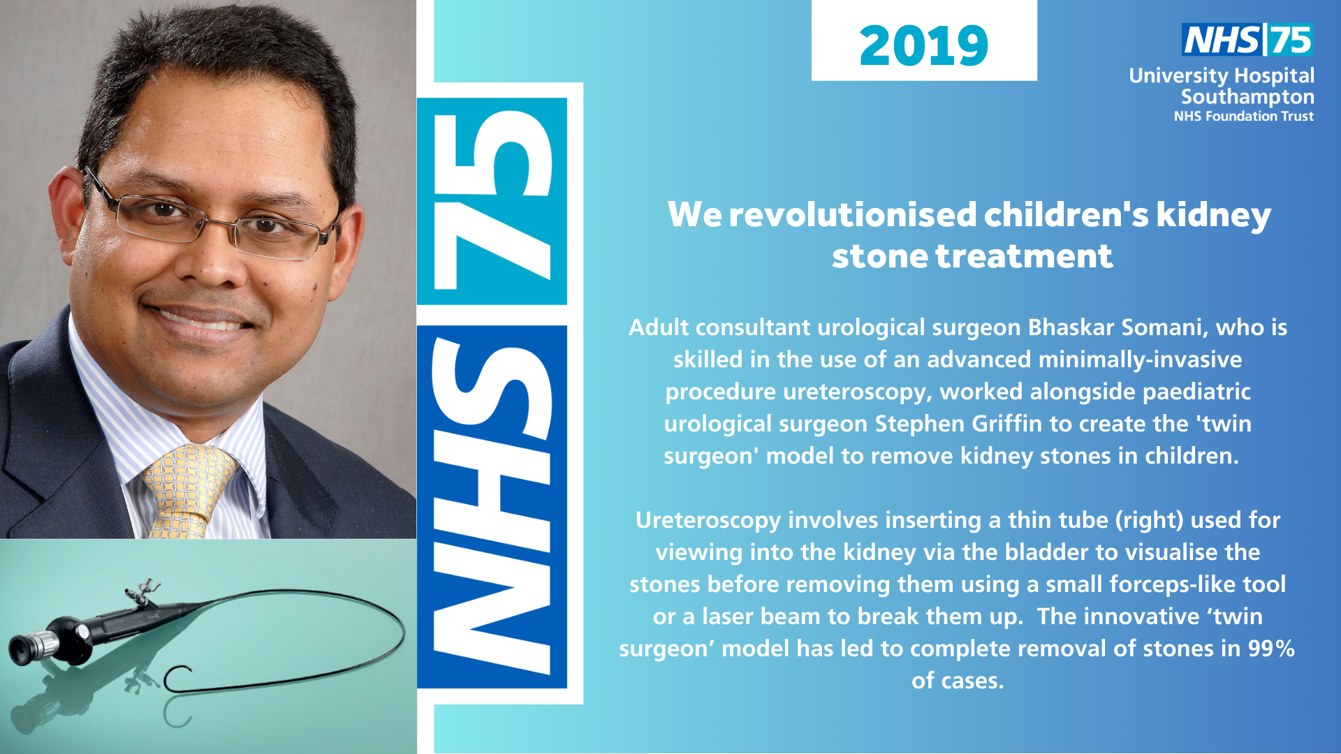 We revolutionised children's kidney stone treatment