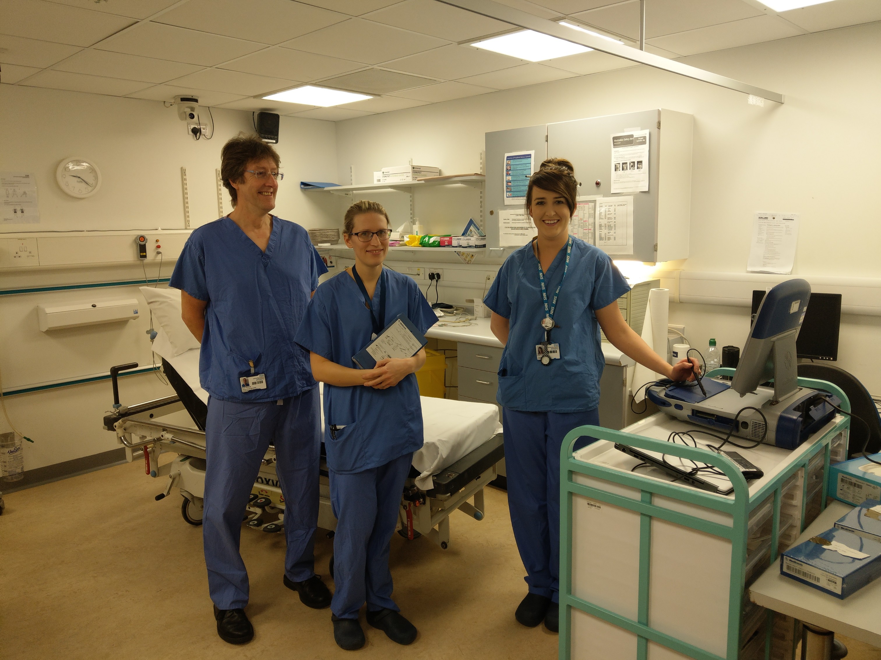 Members of the cardiac rhythm specialist nursing and cardiac physiology team