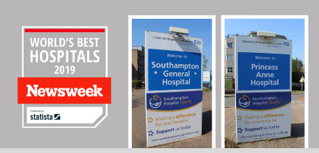 Newsweek's World's Best Hospitals 2019 - Southampton General Hospital and Princess Anne Hospital