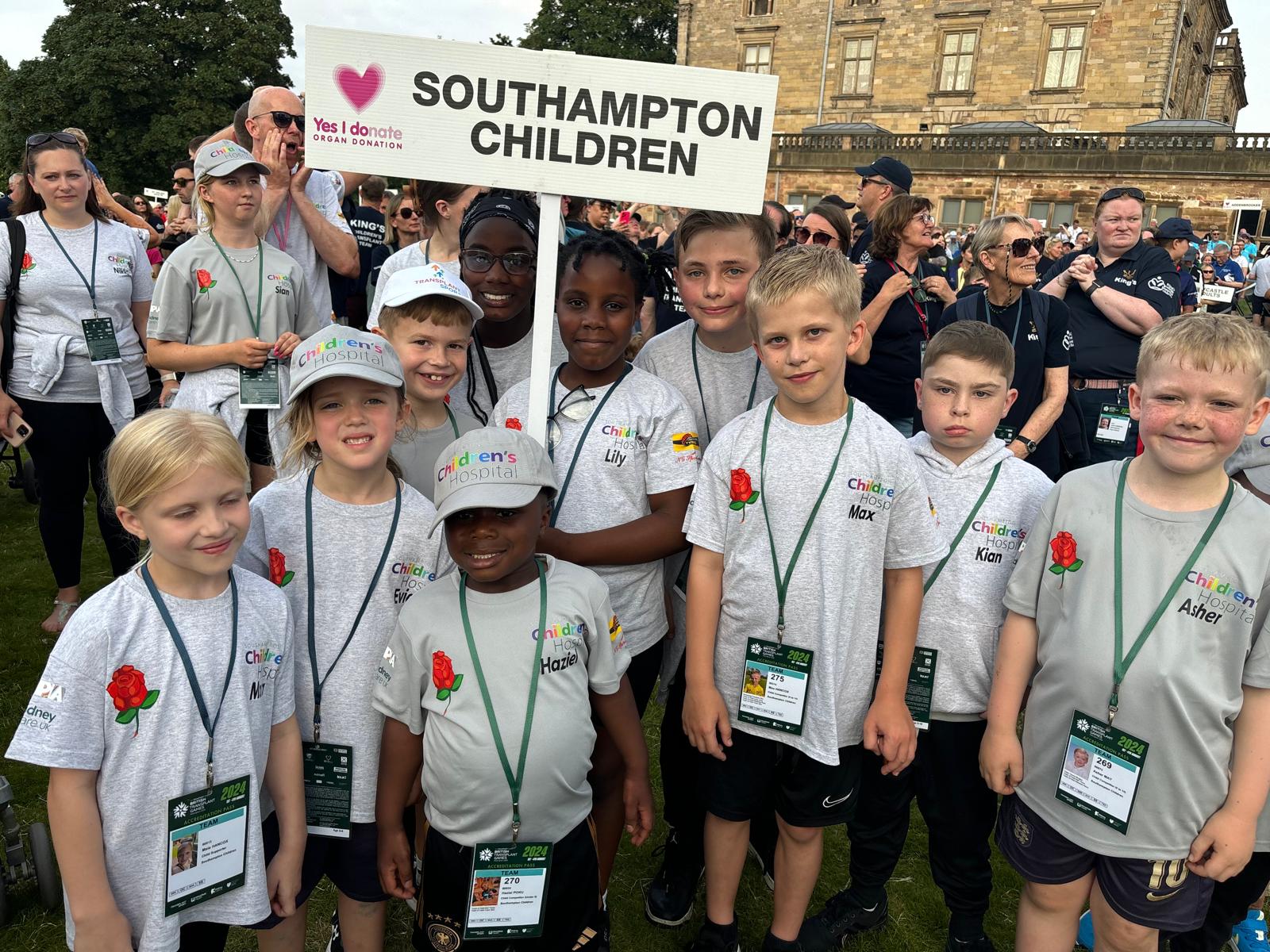 Picture shows some of the children from Team Southampton. 