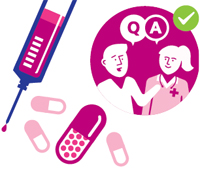 Graphic representing medicine