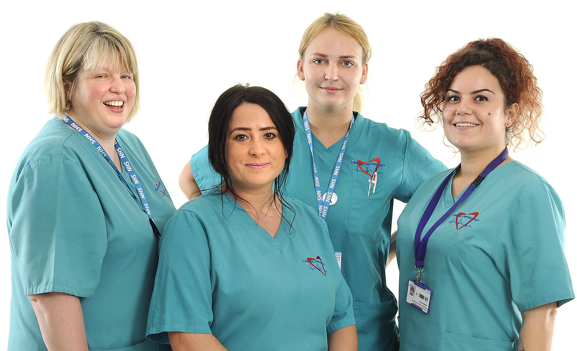 Healthcare science assistants at the Wessex heart valve clinic