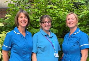 The three members of the NET clinical nurse specialist team