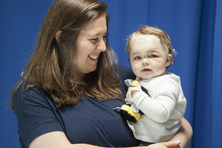 A patient with their mum